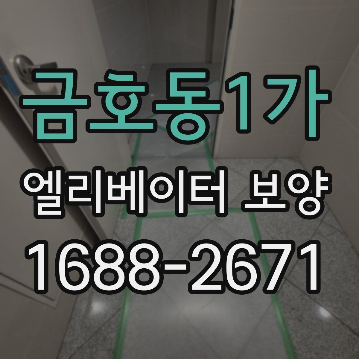 금호동1가 엘리베이터 보양 적용 구역을 넓게 잡아야 할 때