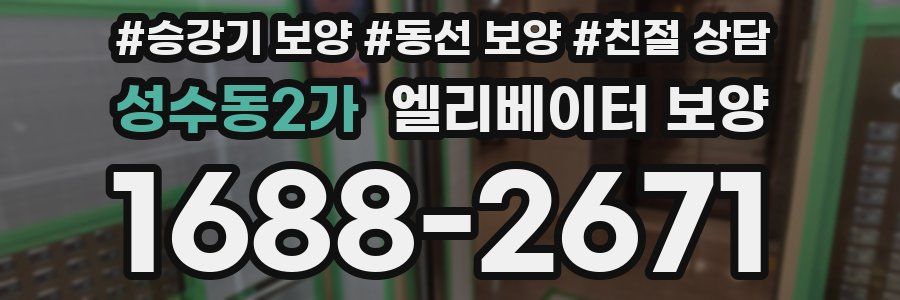 성수동2가 엘리베이터 보양