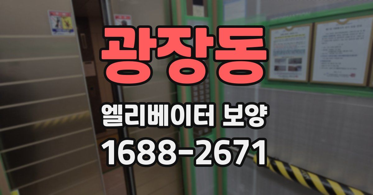 광장동 엘리베이터 보양