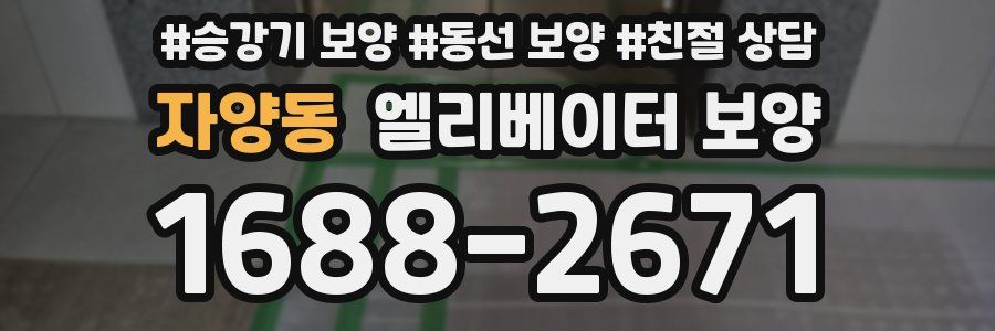 자양동 엘리베이터 보양