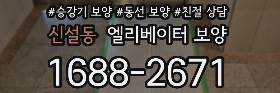 신설동 엘리베이터 보양