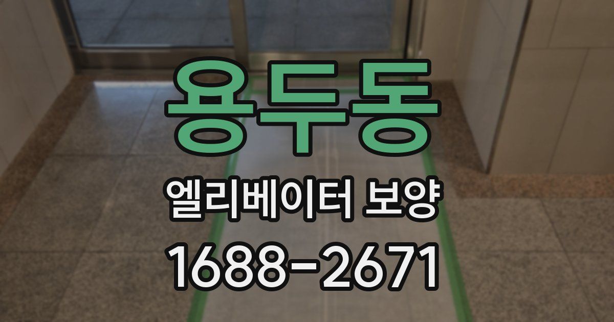 용두동 엘리베이터 보양