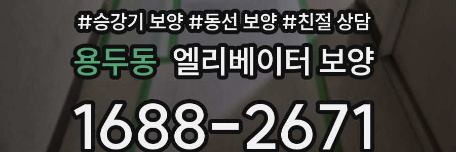 용두동 엘리베이터 보양