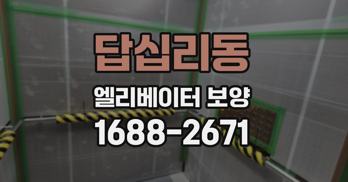 답십리동 엘리베이터 보양
