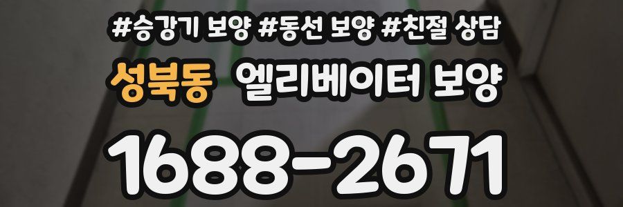성북동 엘리베이터 보양
