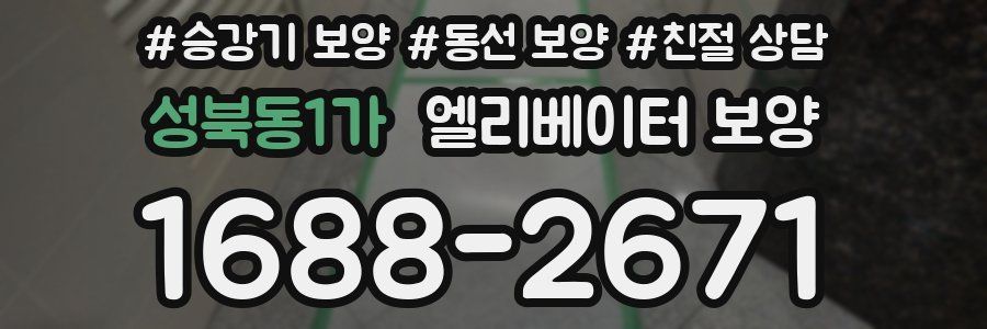 성북동1가 엘리베이터 보양