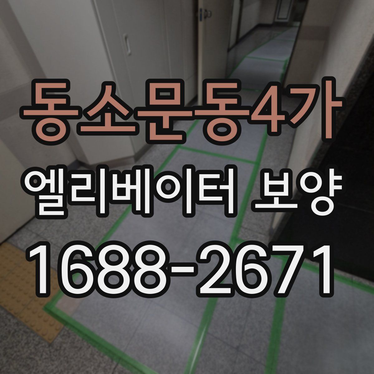 동소문동4가 엘리베이터 보양