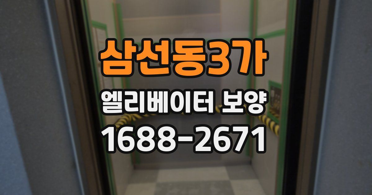 삼선동3가 엘리베이터 보양