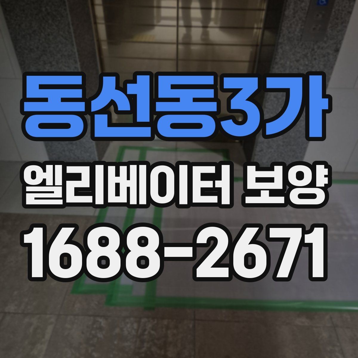 동선동3가 엘리베이터 보양 사례로 보는 자재 활용 팁
