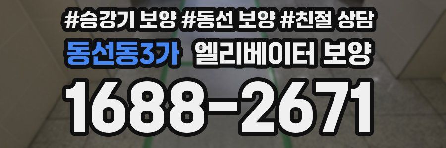 동선동3가 엘리베이터 보양