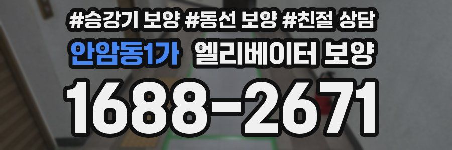 안암동1가 엘리베이터 보양