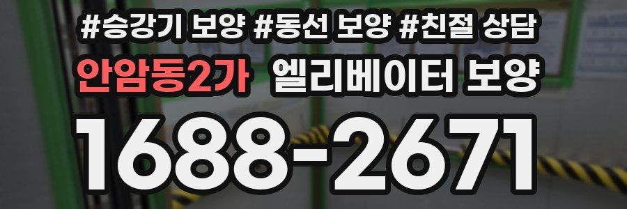 안암동2가 엘리베이터 보양