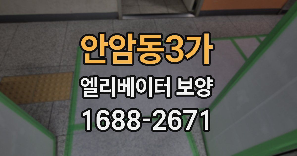 안암동3가 엘리베이터 보양