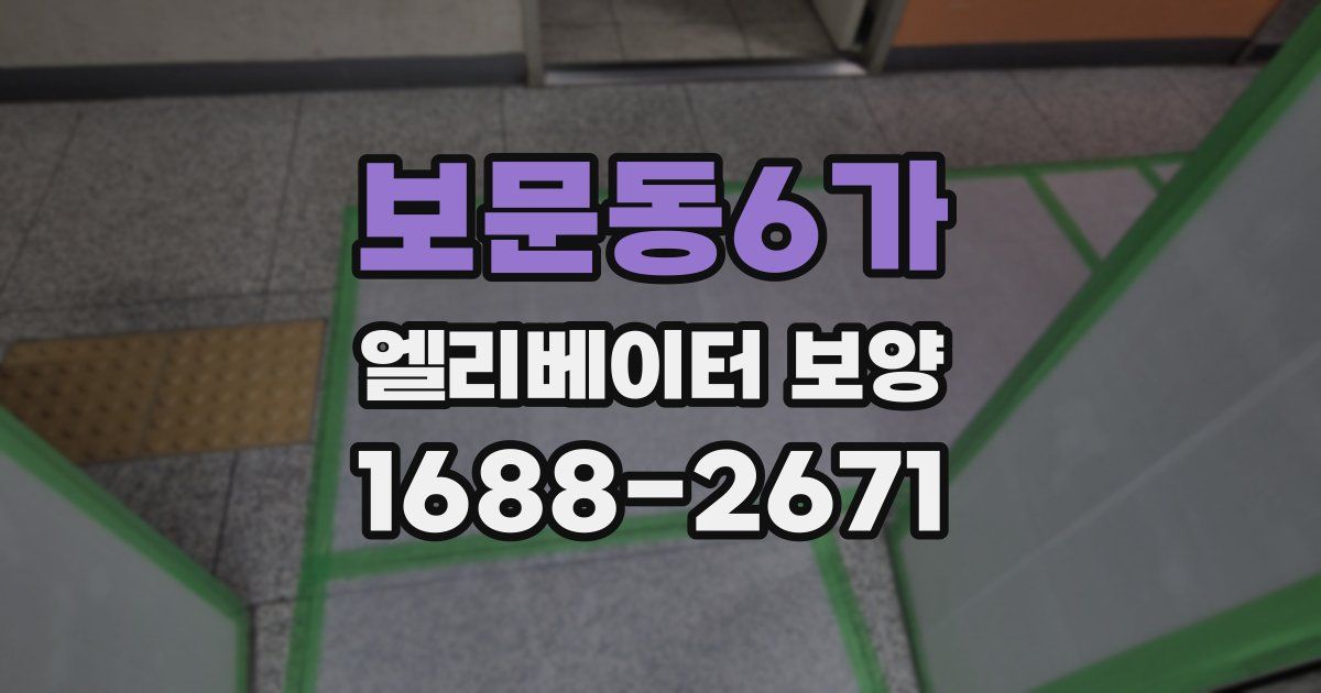 보문동6가 엘리베이터 보양