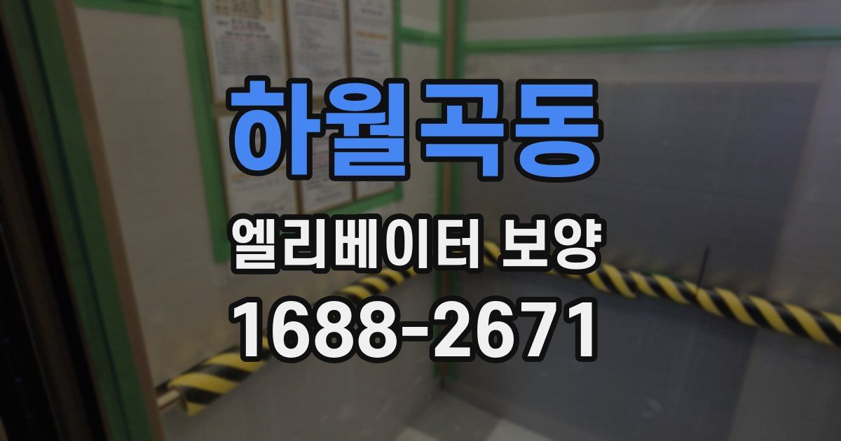 하월곡동 엘리베이터 보양