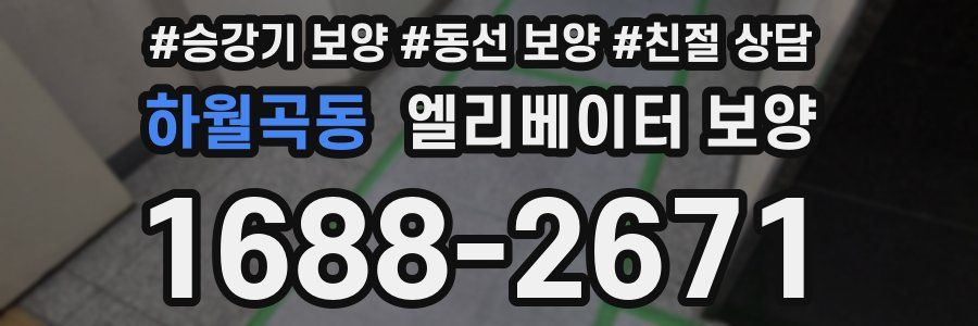 하월곡동 엘리베이터 보양