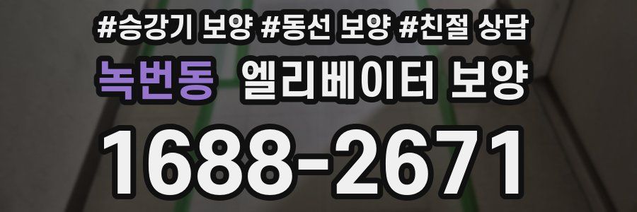 녹번동 엘리베이터 보양
