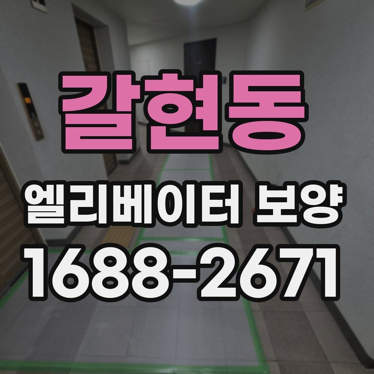 갈현동 엘리베이터 보양 작업 순서와 진행 흐름