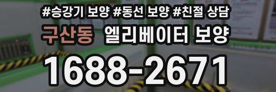 구산동 엘리베이터 보양