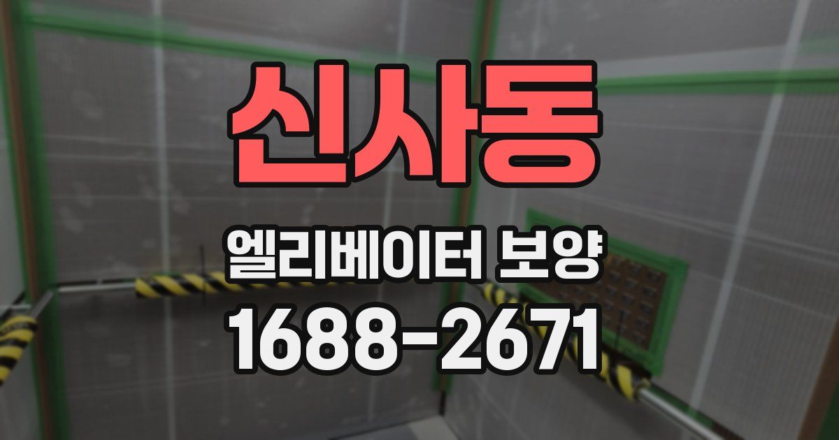 신사동 엘리베이터 보양