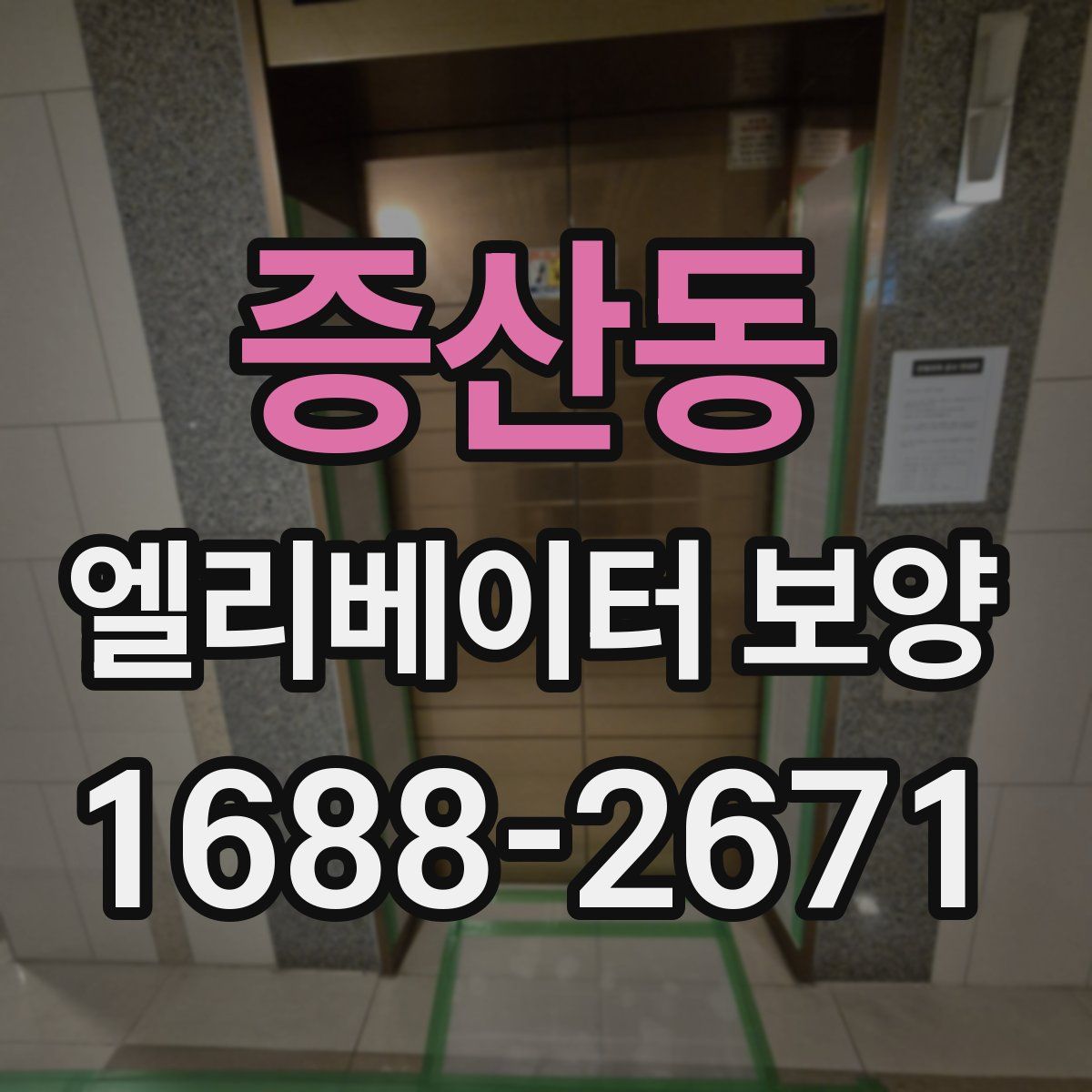 증산동 엘리베이터 보양