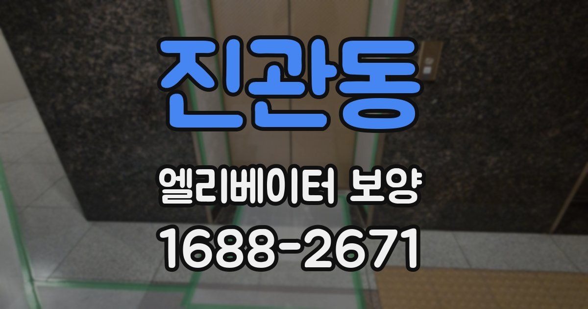 진관동 엘리베이터 보양