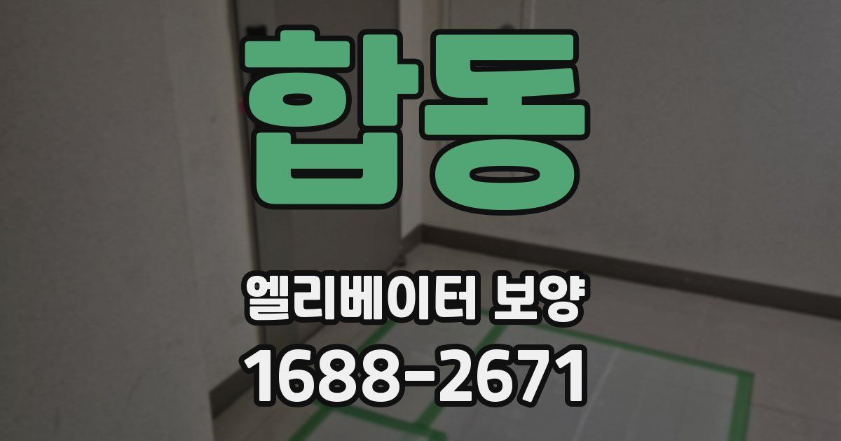 합동 엘리베이터 보양