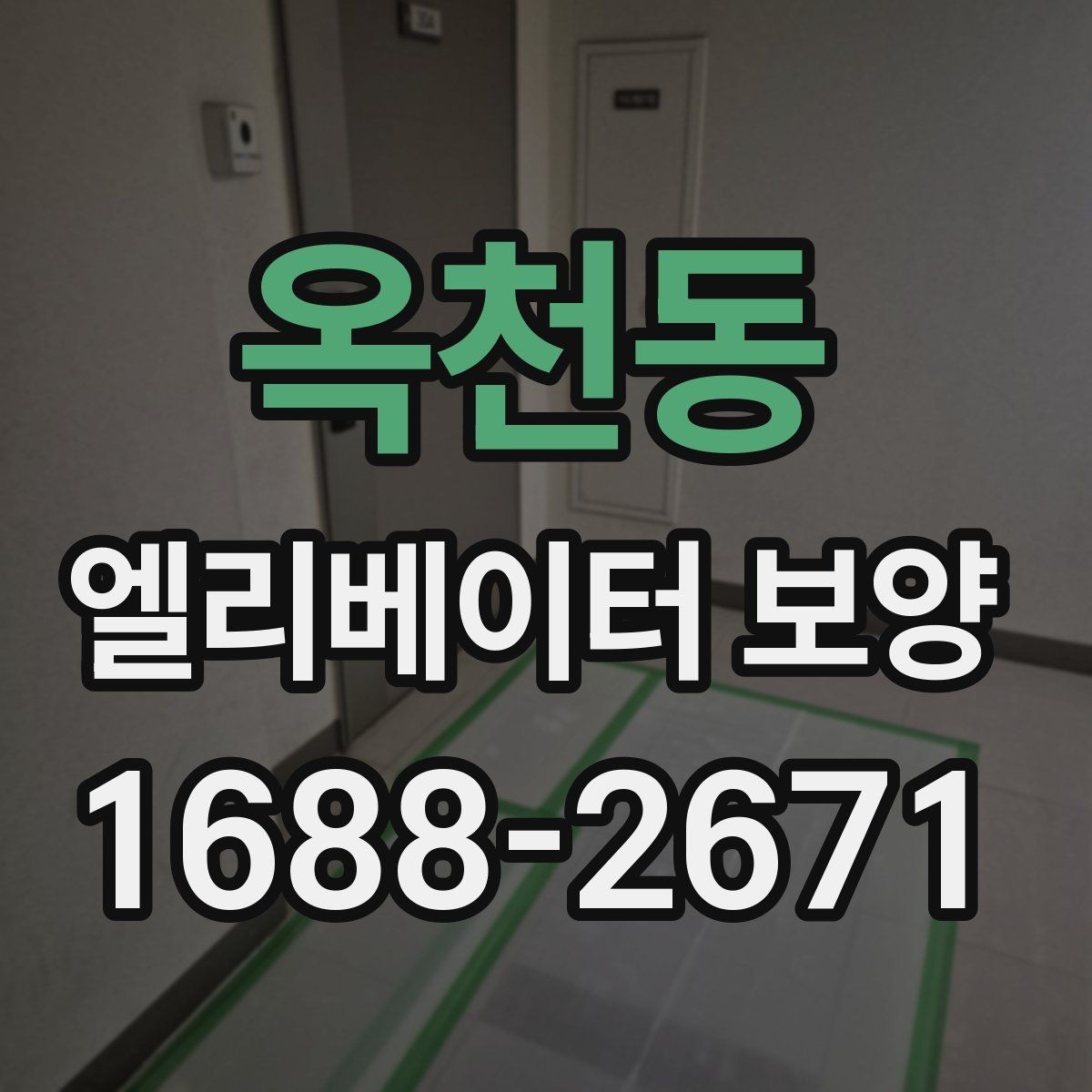 옥천동 엘리베이터 보양 시 안전을 위한 점검 항목