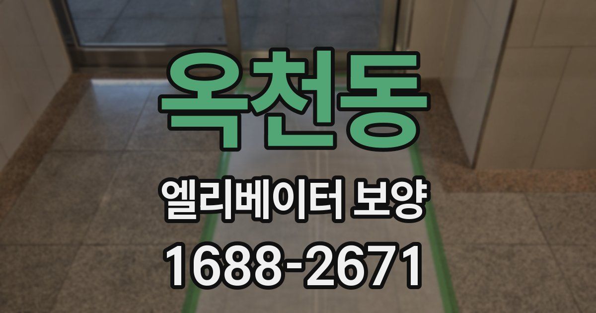 옥천동 엘리베이터 보양