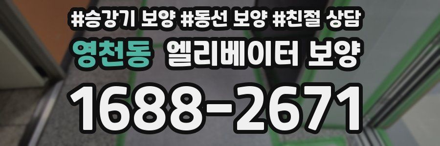 영천동 엘리베이터 보양