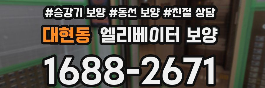 대현동 엘리베이터 보양