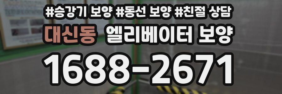 대신동 엘리베이터 보양