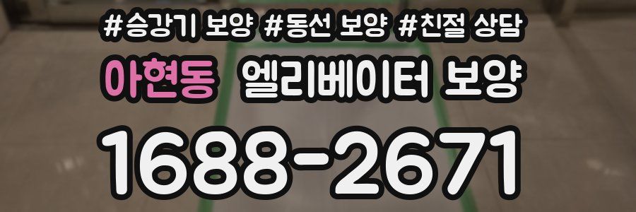 아현동 엘리베이터 보양