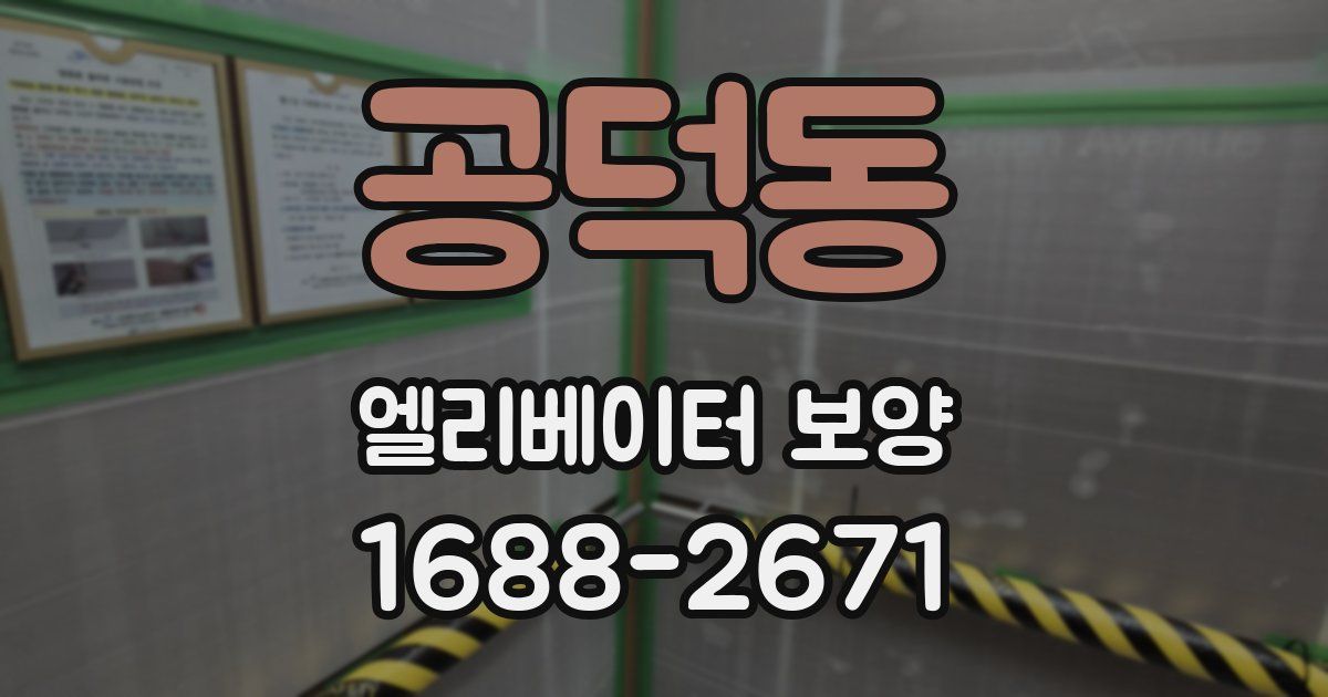공덕동 엘리베이터 보양