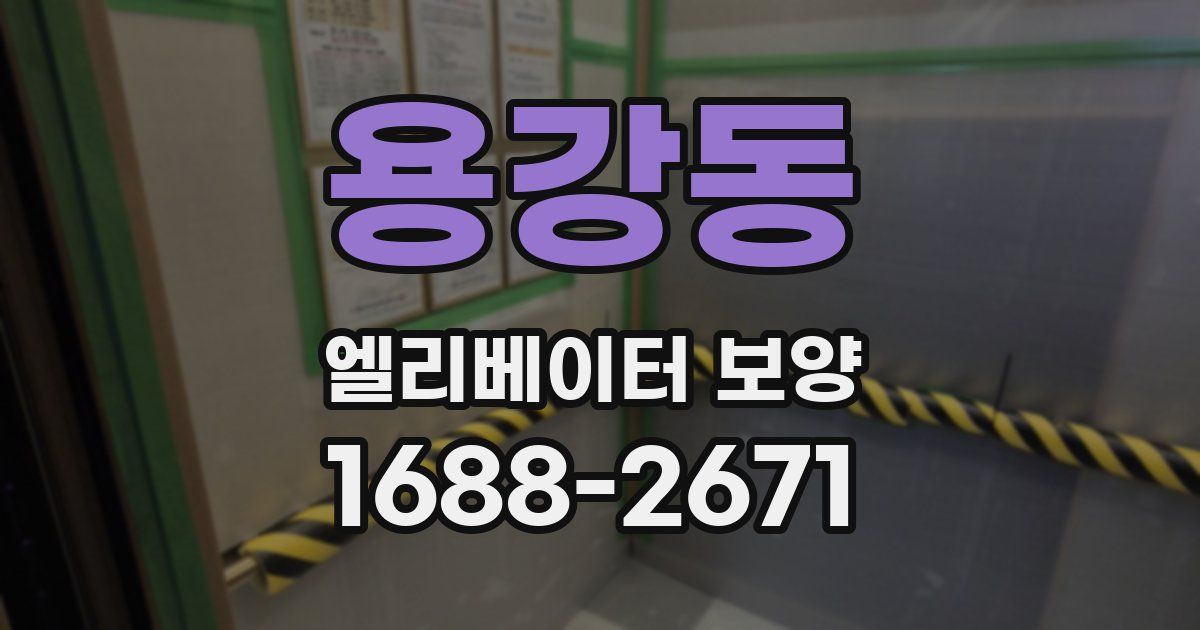 용강동 엘리베이터 보양