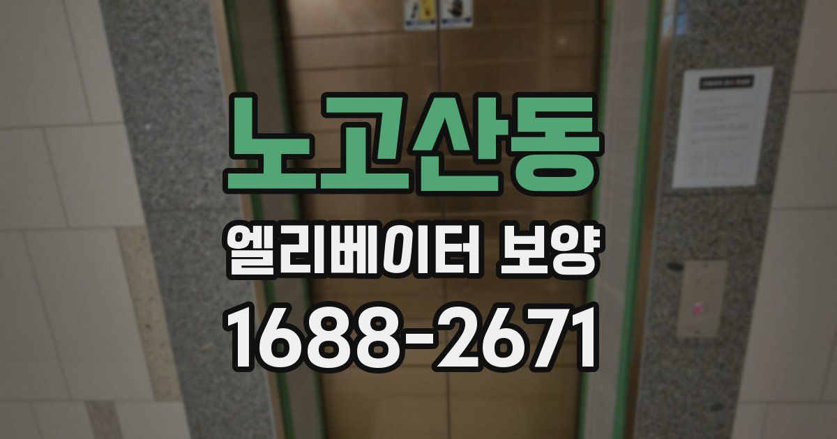 노고산동 엘리베이터 보양