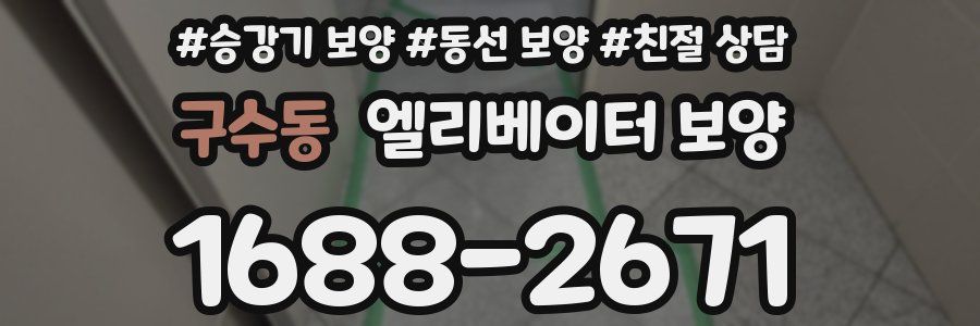 구수동 엘리베이터 보양