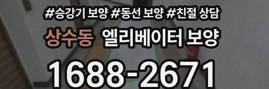 상수동 엘리베이터 보양