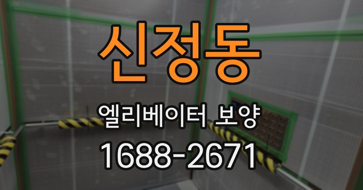 신정동 엘리베이터 보양