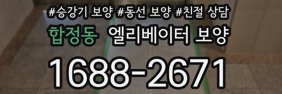 합정동 엘리베이터 보양