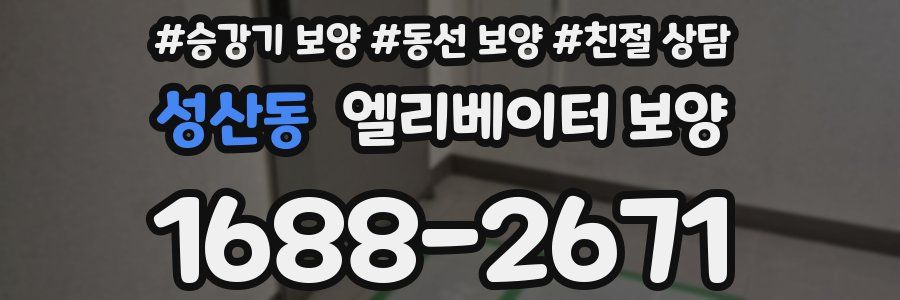 성산동 엘리베이터 보양
