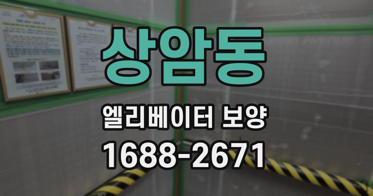 상암동 엘리베이터 보양