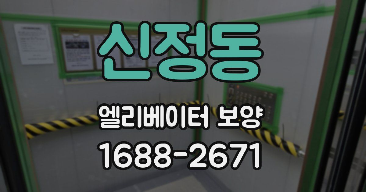 신정동 엘리베이터 보양
