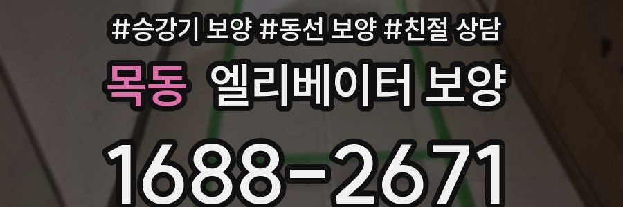 목동 엘리베이터 보양
