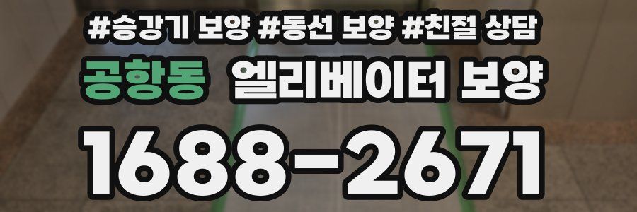 공항동 엘리베이터 보양