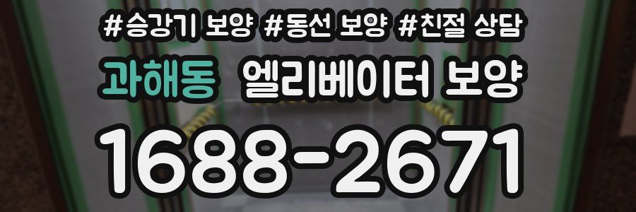 과해동 엘리베이터 보양