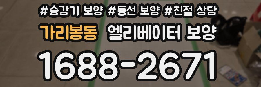가리봉동 엘리베이터 보양