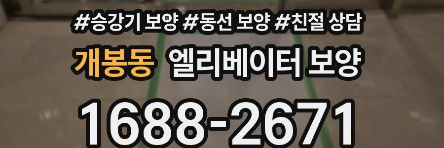 개봉동 엘리베이터 보양