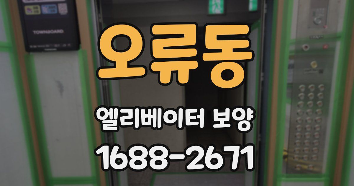 오류동 엘리베이터 보양