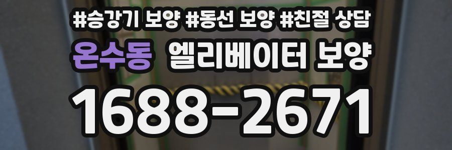 온수동 엘리베이터 보양